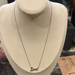 Silver 'Love' Necklace